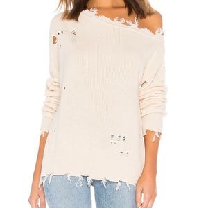 Lovers +Friends Grazing of the Shoulder Jill Sweater. Semi relaxed style.